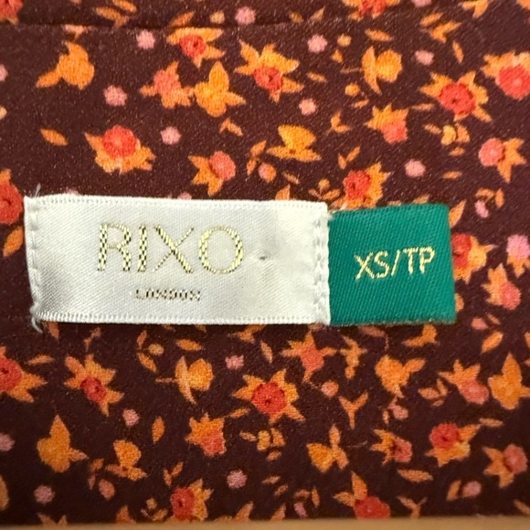 RIXO London Jackie Floral Long Sleeve Mini Dress | Size XS Rare 60s Style - Picture 11 of 14